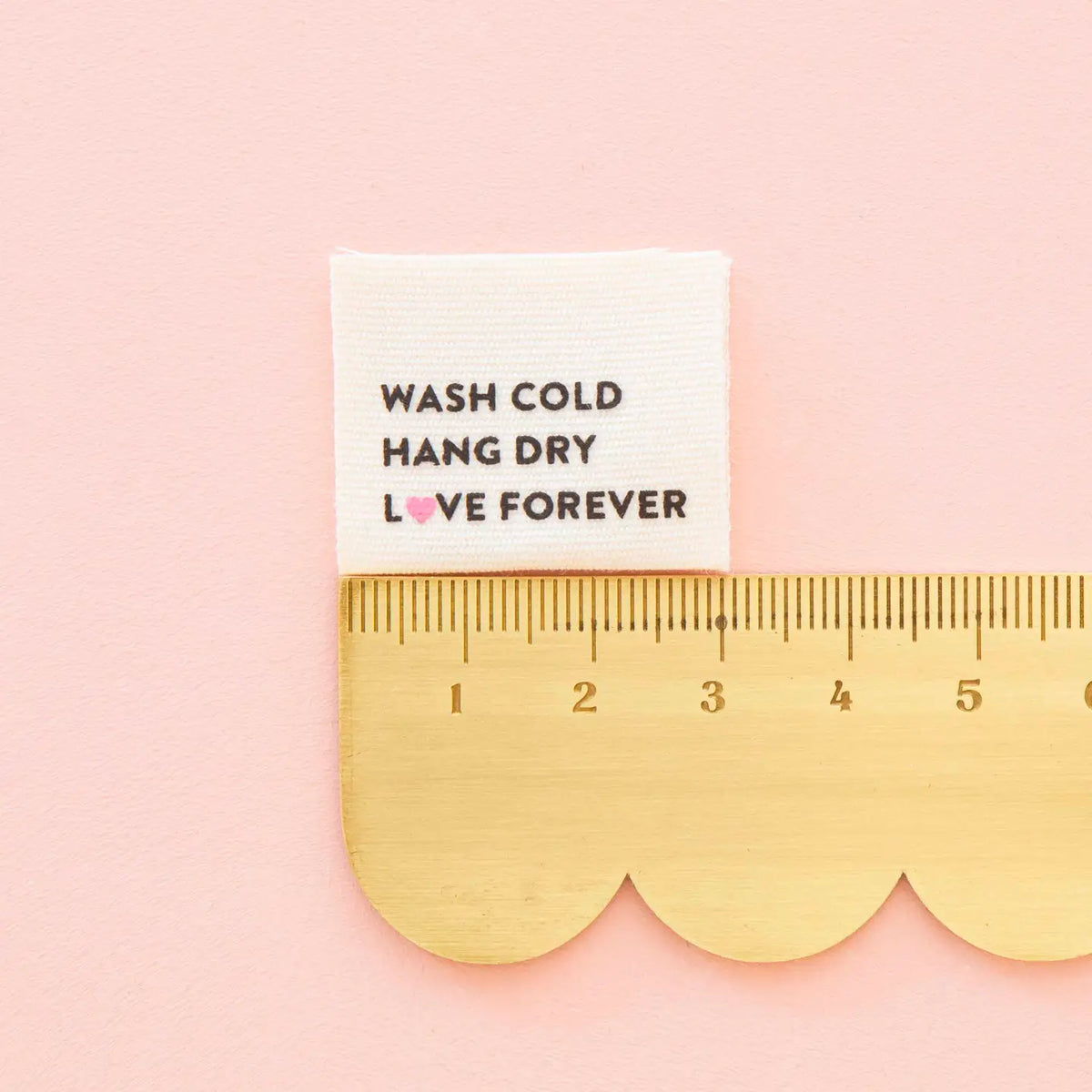 Wash Cold Hang Dry Organic Cotton Sewing Labels