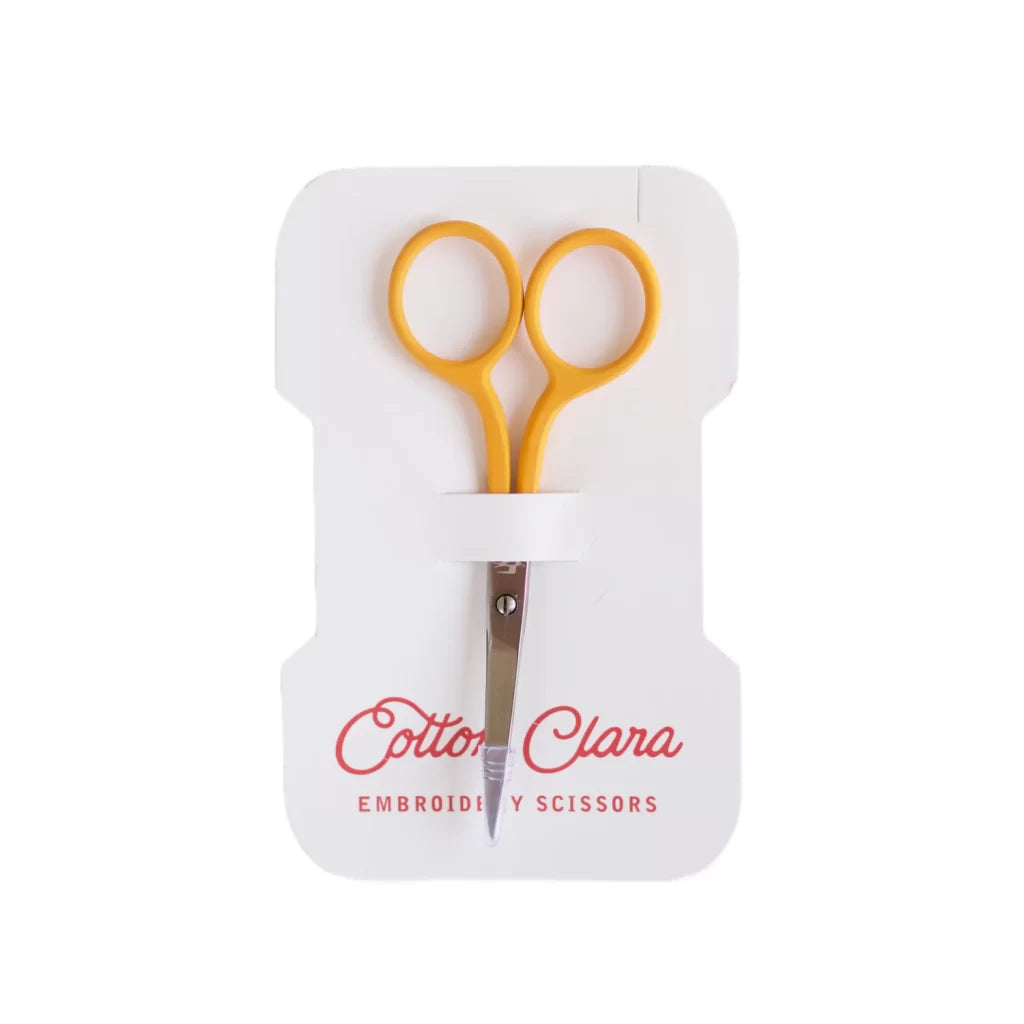 Cotton Clara Embroidery Scissors - Mustard image