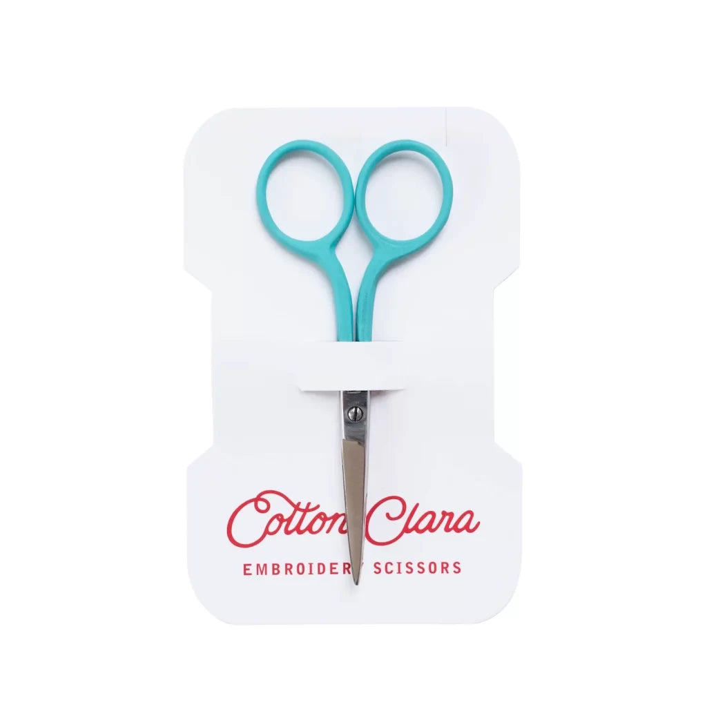 Cotton Clara Embroidery Scissors - Turquoise image