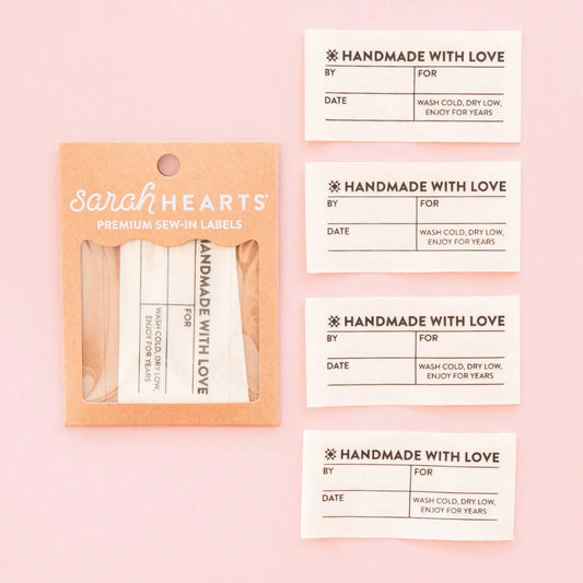 Simple Handmade Organic Cotton Write-in Labels