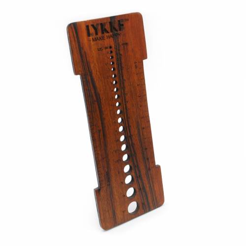 Lykke Rosewood Needle Sizer/Gauge Tool image 0
